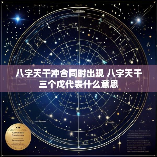 八字天干冲合同时出现 八字天干三个戊代表什么意思