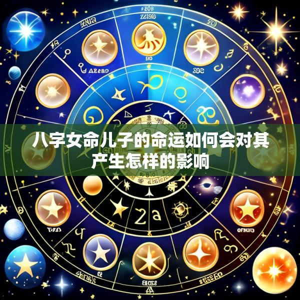 八字女命儿子的命运如何会对其产生怎样的影响