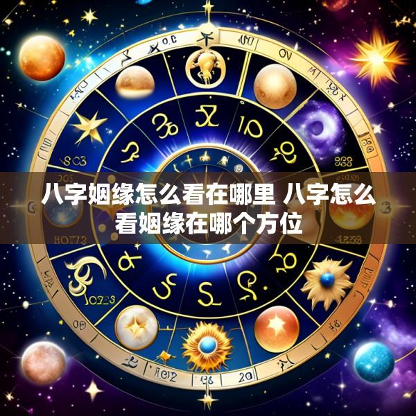 八字姻缘怎么看在哪里 八字怎么看姻缘在哪个方位