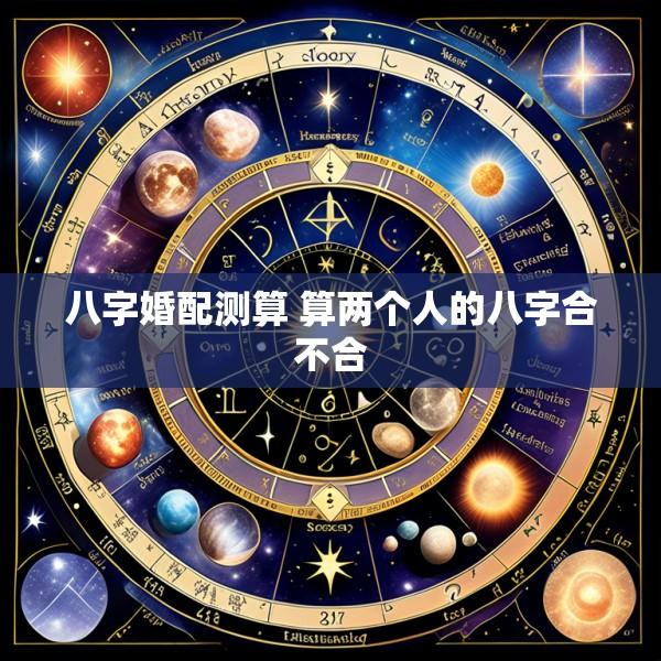 八字婚配测算 算两个人的八字合不合