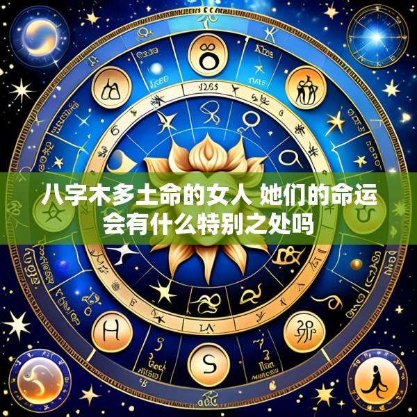 八字木多土命的女人 她们的命运会有什么特别之处吗