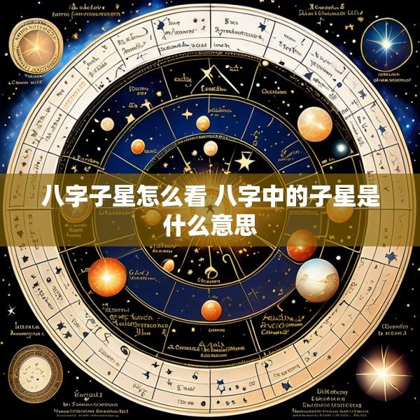 八字子星怎么看 八字中的子星是什么意思