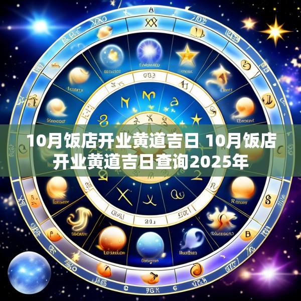 10月饭店开业黄道吉日 10月饭店开业黄道吉日查询2025年