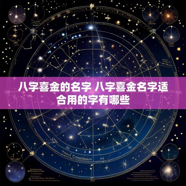 八字喜金的名字 八字喜金名字适合用的字有哪些
