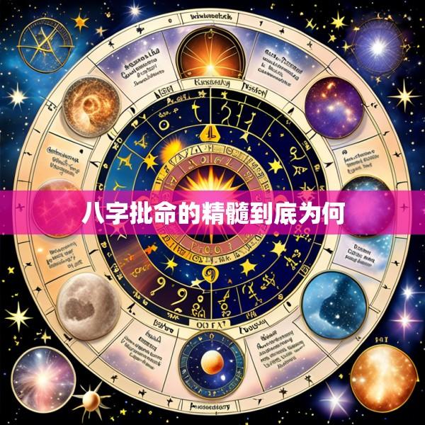 八字批命的精髓到底为何