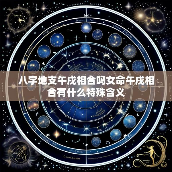 八字地支午戌相合吗女命午戌相合有什么特殊含义