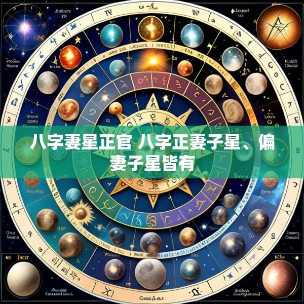 八字妻星正官 八字正妻子星、偏妻子星皆有