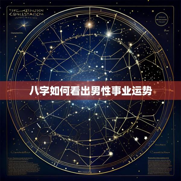 八字如何看出男性事业运势