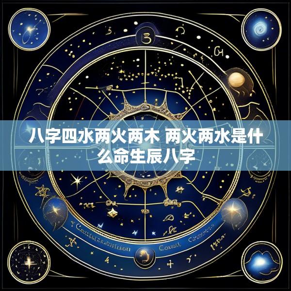 八字四水两火两木 两火两水是什么命生辰八字