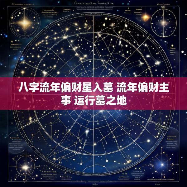 八字流年偏财星入墓 流年偏财主事 运行墓之地