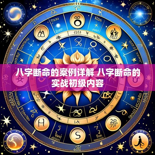 八字断命的案例详解 八字断命的实战初级内容