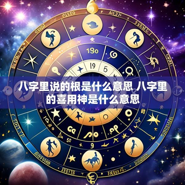 八字里说的根是什么意思 八字里的喜用神是什么意思