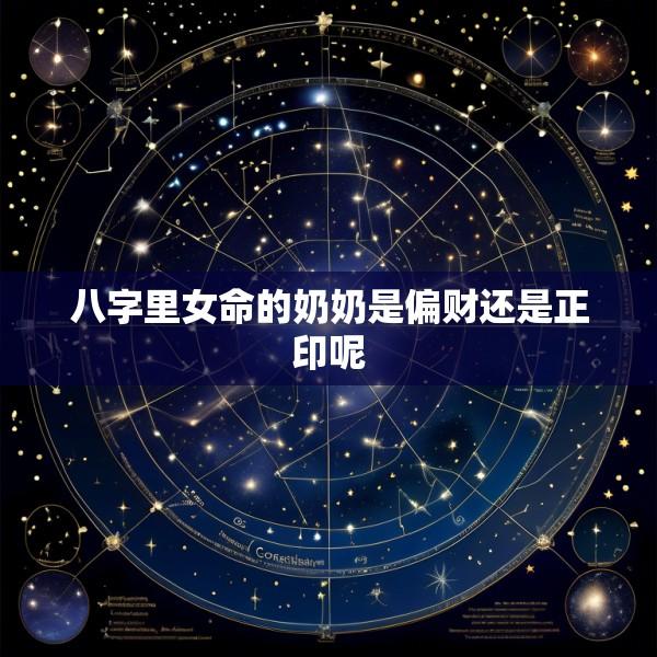 八字里女命的奶奶是偏财还是正印呢