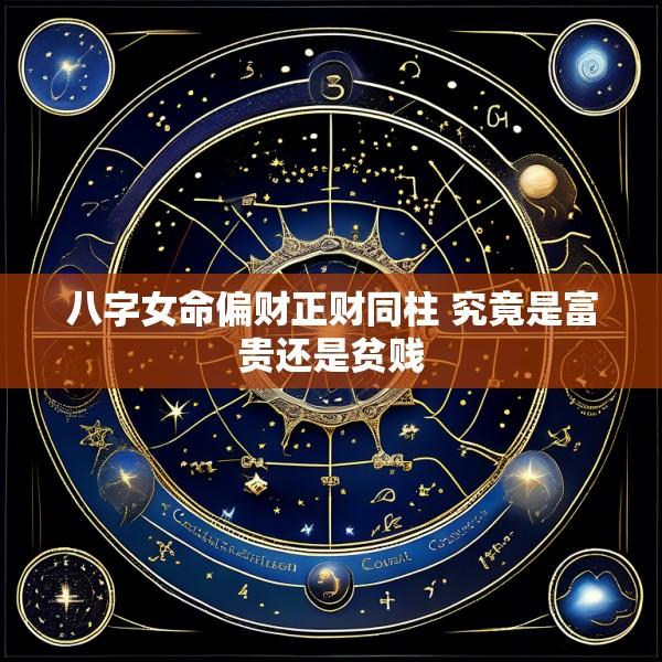 八字女命偏财正财同柱 究竟是富贵还是贫贱