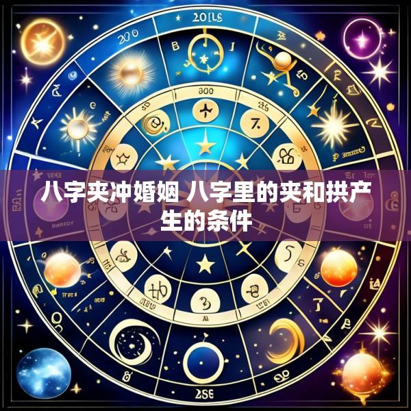 八字夹冲婚姻 八字里的夹和拱产生的条件