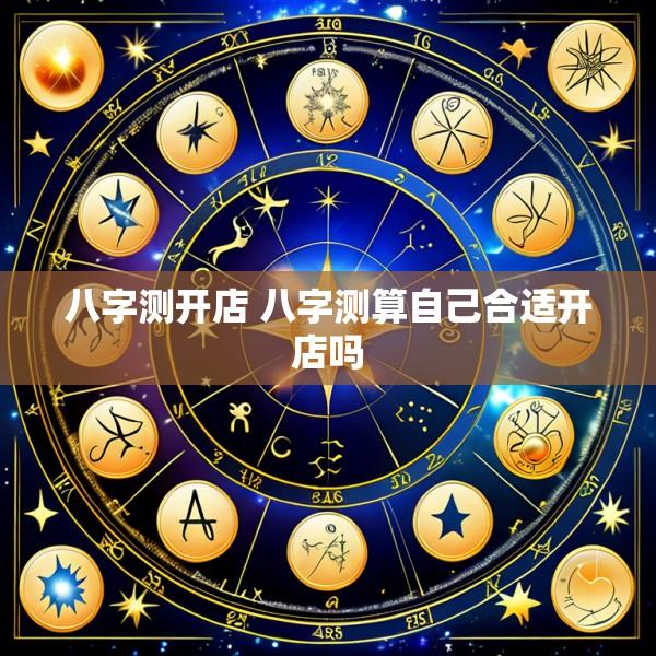 八字测开店 八字测算自己合适开店吗