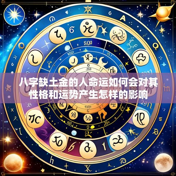 八字缺土金的人命运如何会对其性格和运势产生怎样的影响