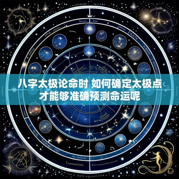 八字太极论命时 如何确定太极点才能够准确预测命运呢