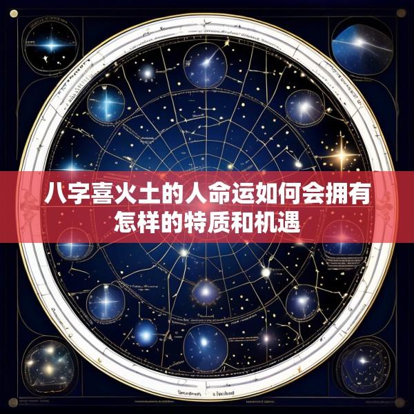 八字喜火土的人命运如何会拥有怎样的特质和机遇