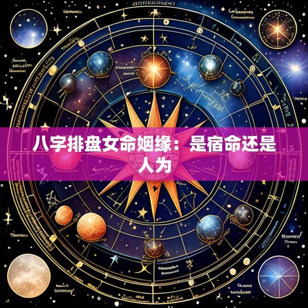 八字排盘女命姻缘：是宿命还是人为
