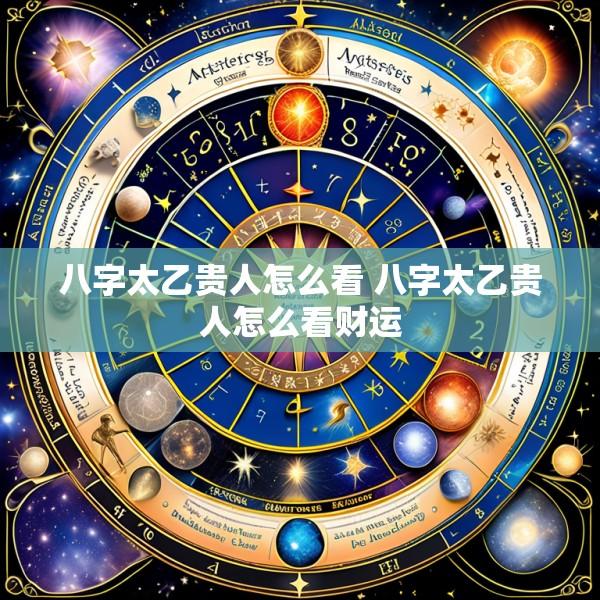 八字太乙贵人怎么看 八字太乙贵人怎么看财运