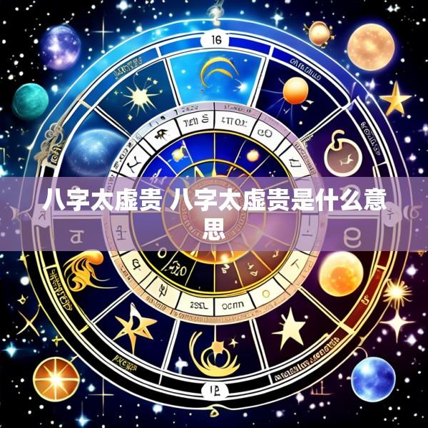 八字太虚贵 八字太虚贵是什么意思