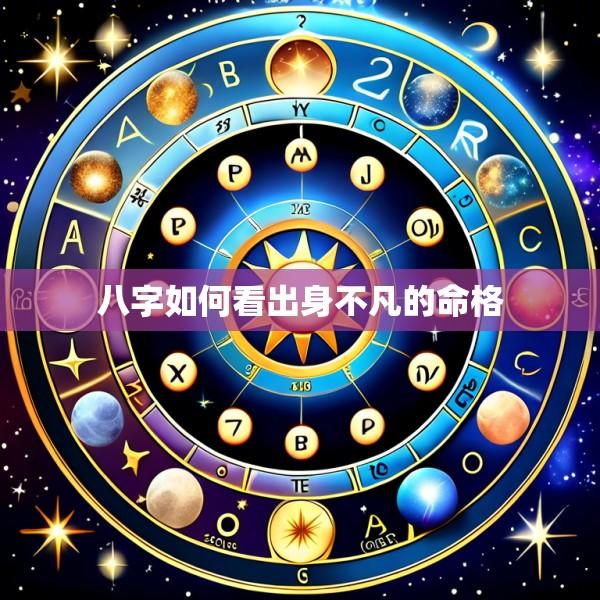 八字如何看出身不凡的命格