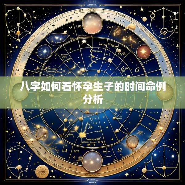 八字如何看怀孕生子的时间命例分析