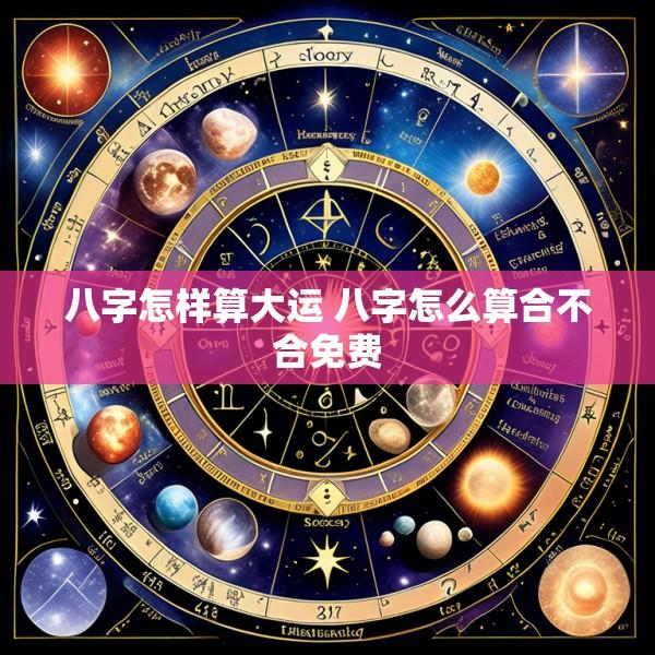 八字怎样算大运 八字怎么算合不合免费