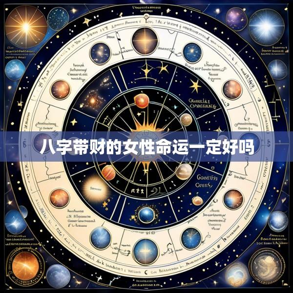八字带财的女性命运一定好吗