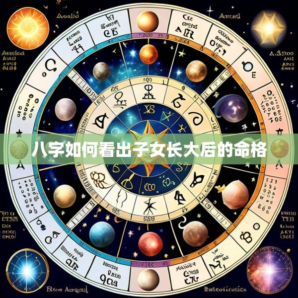 八字如何看出子女长大后的命格