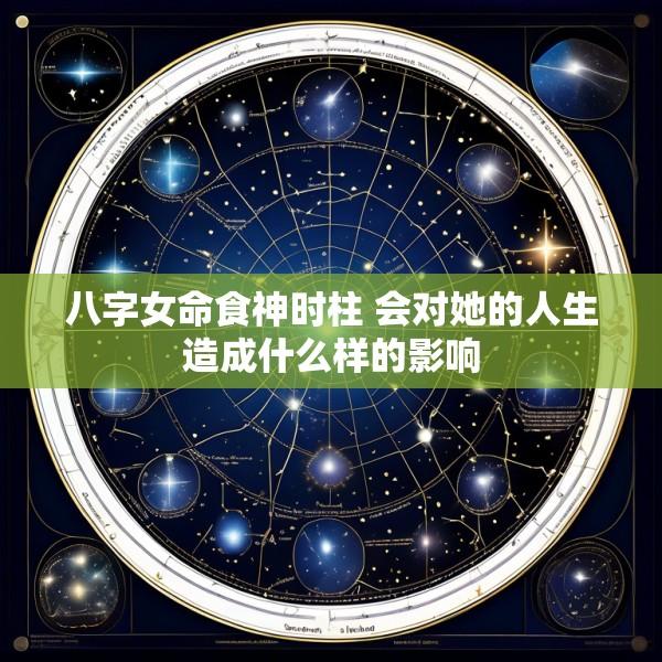 八字女命食神时柱 会对她的人生造成什么样的影响