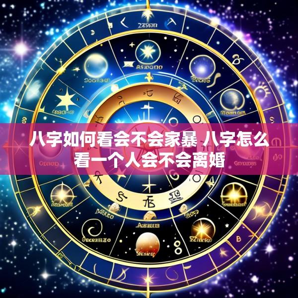 八字如何看会不会家暴 八字怎么看一个人会不会离婚
