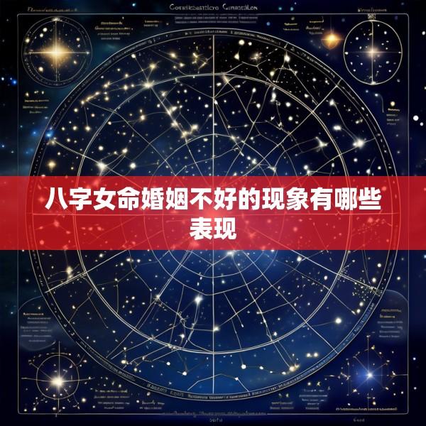 八字女命婚姻不好的现象有哪些表现