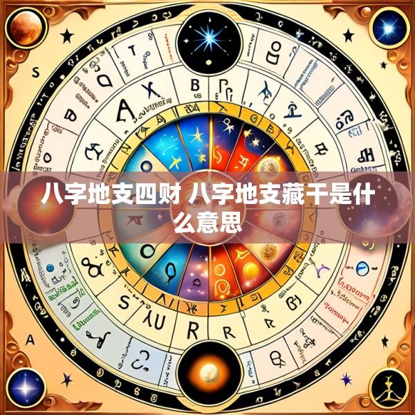 八字地支四财 八字地支藏干是什么意思