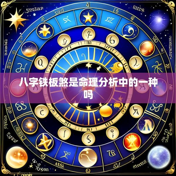 八字铁板煞是命理分析中的一种吗