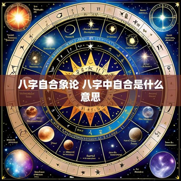 八字自合象论 八字中自合是什么意思
