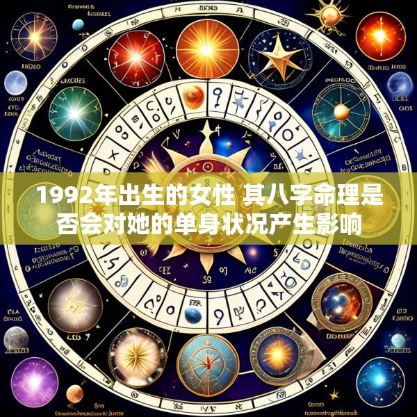 1992年出生的女性 其八字命理是否会对她的单身状况产生影响