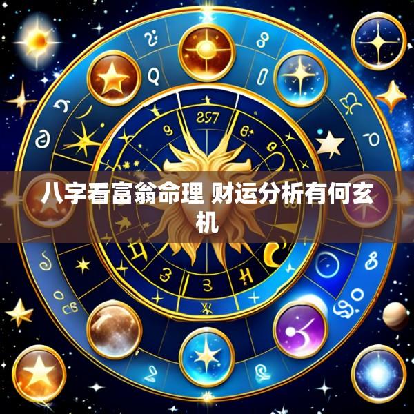 八字看富翁命理 财运分析有何玄机