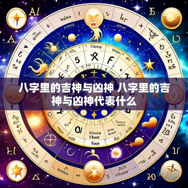 八字里的吉神与凶神 八字里的吉神与凶神代表什么