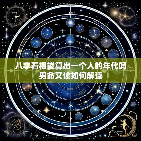 八字看相能算出一个人的年代吗男命又该如何解读