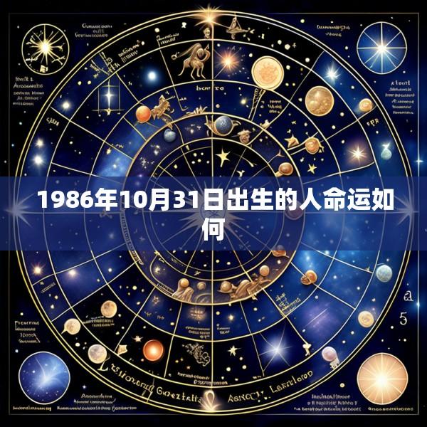 1986年10月31日出生的人命运如何