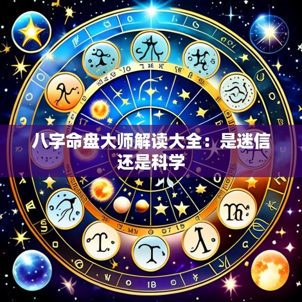 八字命盘大师解读大全：是迷信还是科学