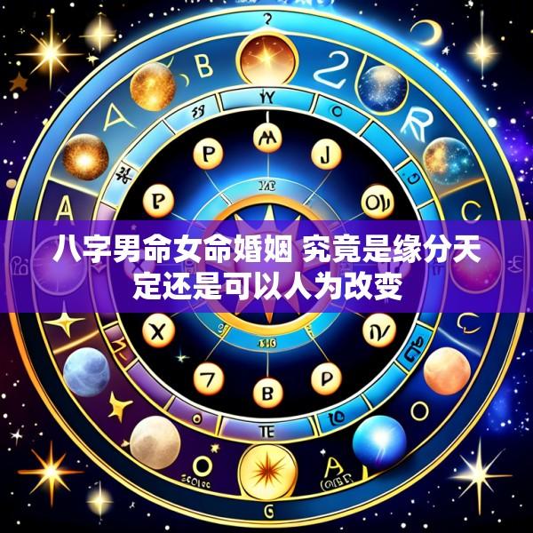 八字男命女命婚姻 究竟是缘分天定还是可以人为改变