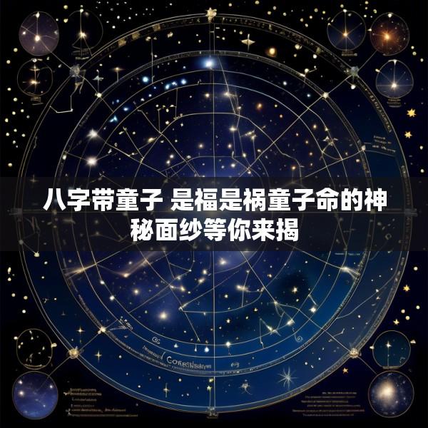 八字带童子 是福是祸童子命的神秘面纱等你来揭