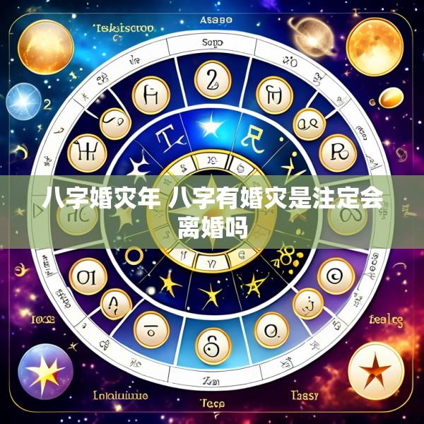 八字婚灾年 八字有婚灾是注定会离婚吗