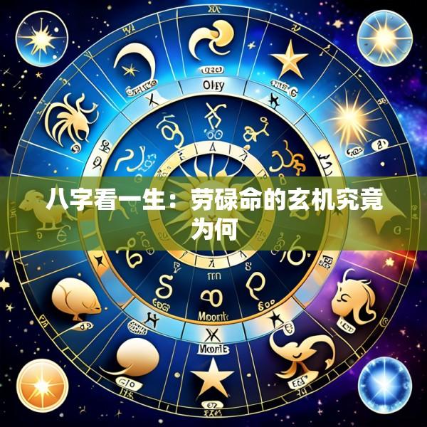 八字看一生：劳碌命的玄机究竟为何