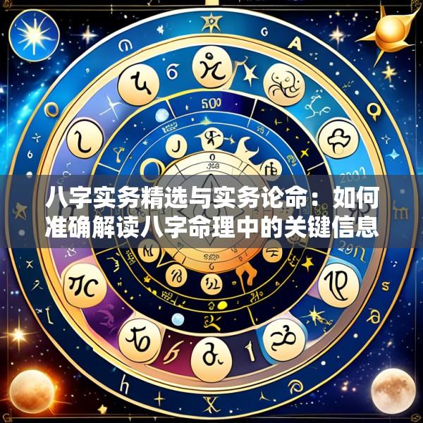 八字实务精选与实务论命：如何准确解读八字命理中的关键信息