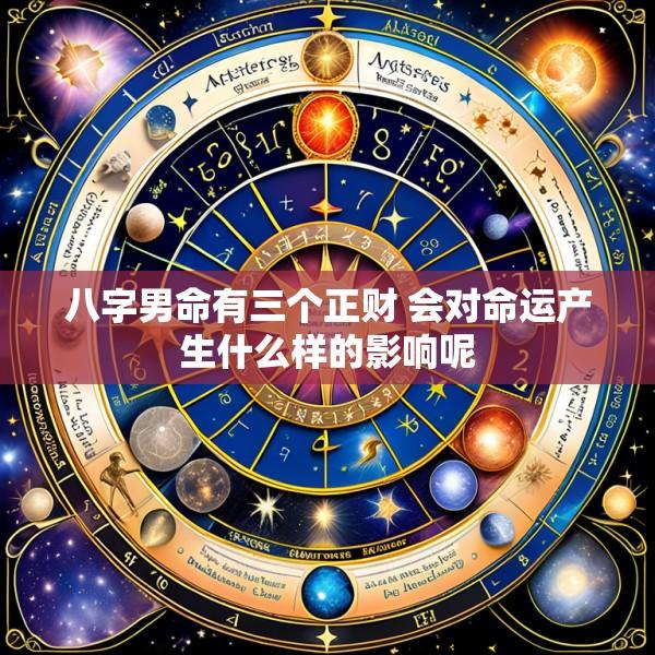八字男命有三个正财 会对命运产生什么样的影响呢