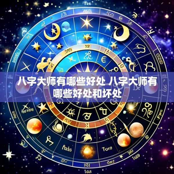 八字大师有哪些好处 八字大师有哪些好处和坏处